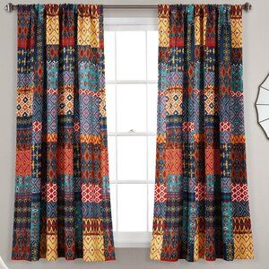 Lush Decor Misha Light Filtering Window Curtain Panels